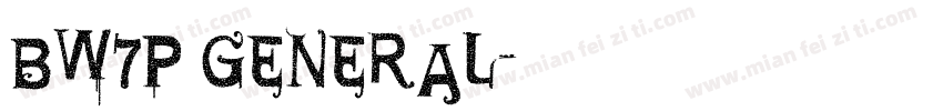 BW7p General字体转换